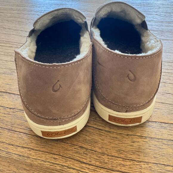 Olukai Pehuea Heu Genuine Shearling Slip On - Size 8 - Picture 3 of 7